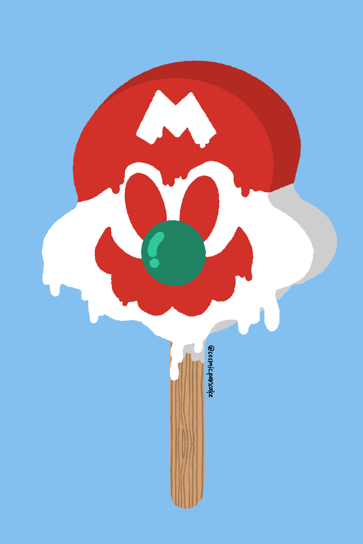 JUMP MAN ICE CREAM Glossy Mini Print