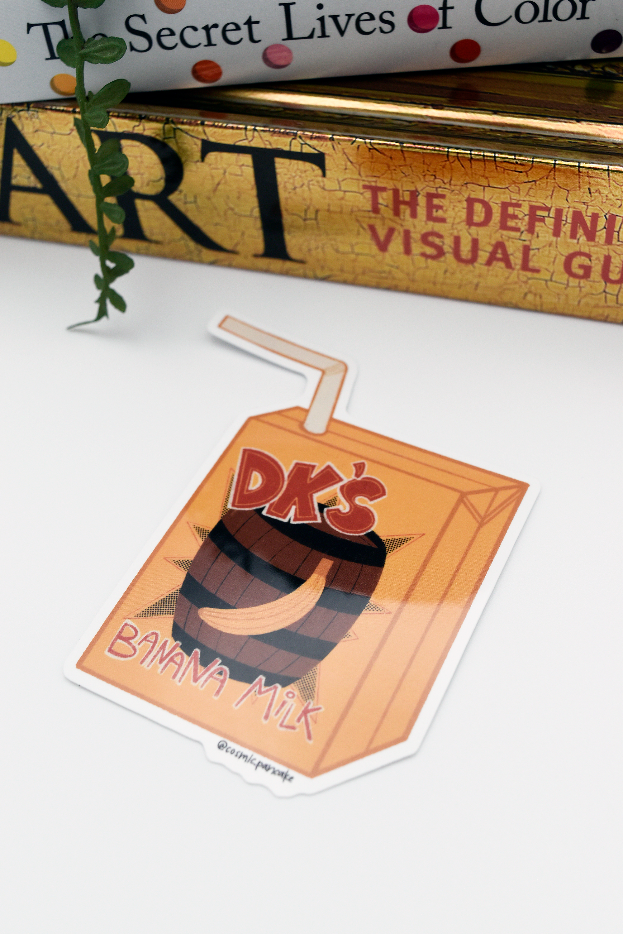 DK BANANA MILK Glossy Vinyl Sticker