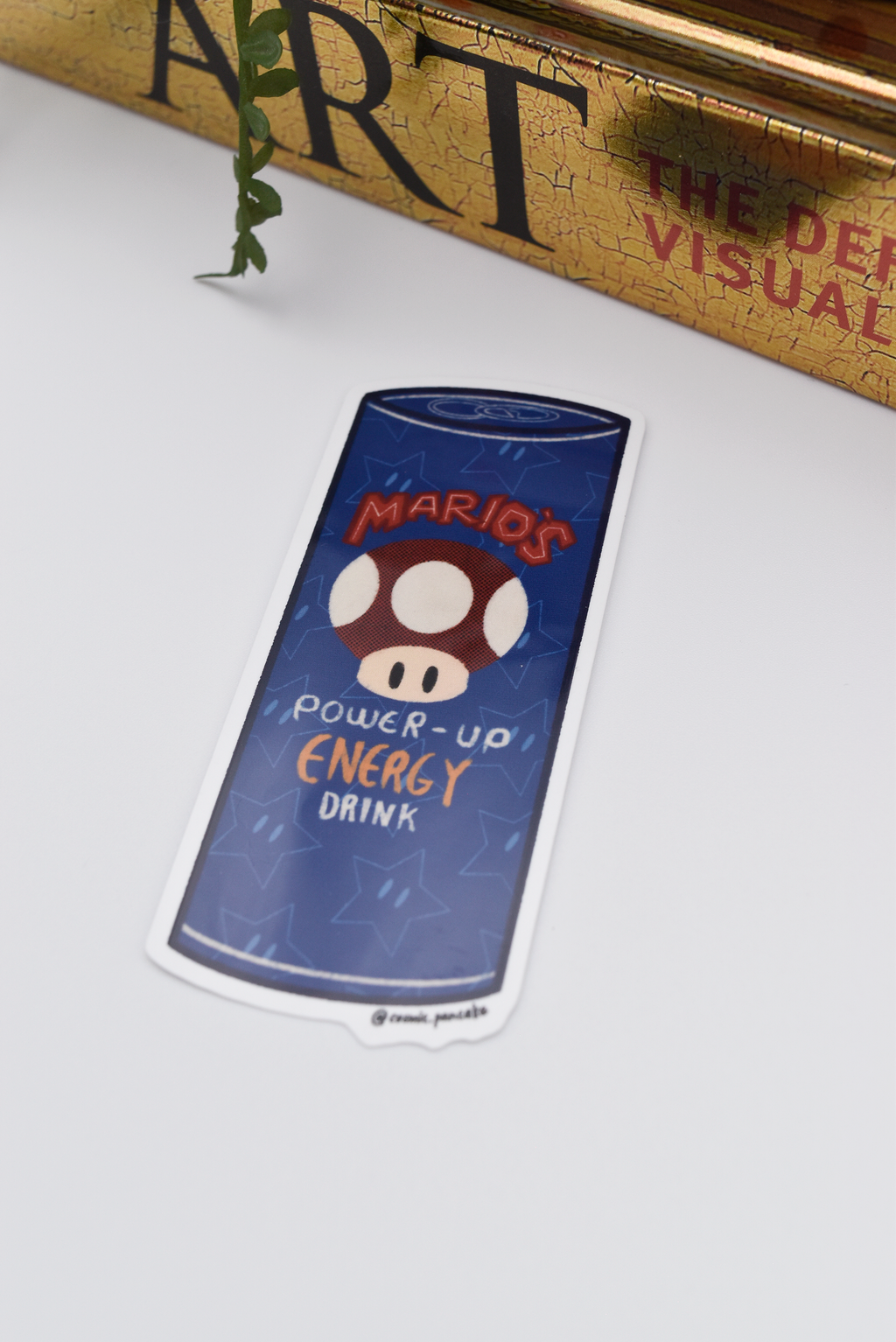 JUMP MAN POWER UP ENERGY DRINK Glossy Vinyl Sticker