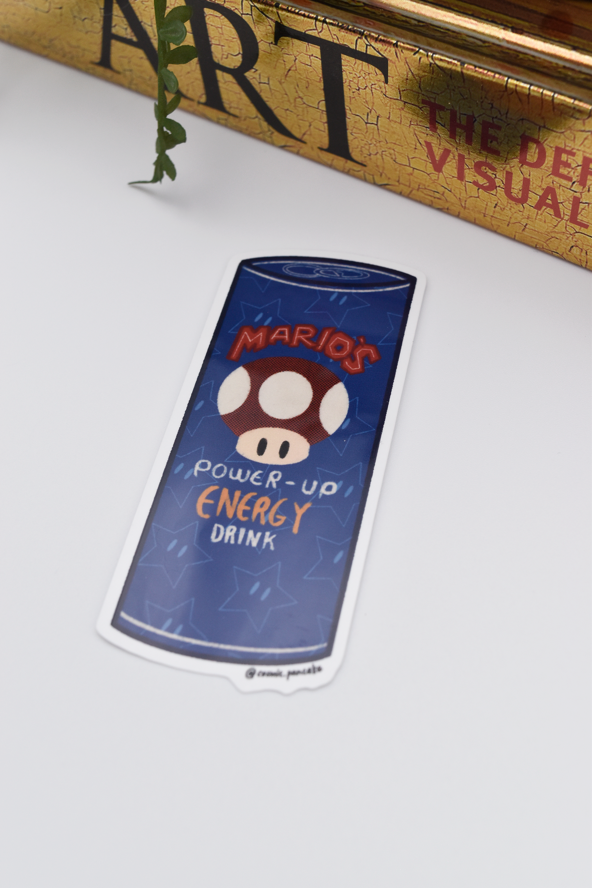 JUMP MAN POWER UP ENERGY DRINK Glossy Vinyl Sticker