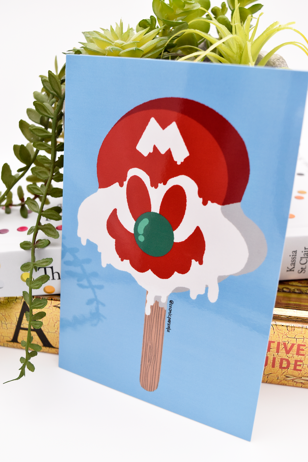 JUMP MAN ICE CREAM Glossy Mini Print