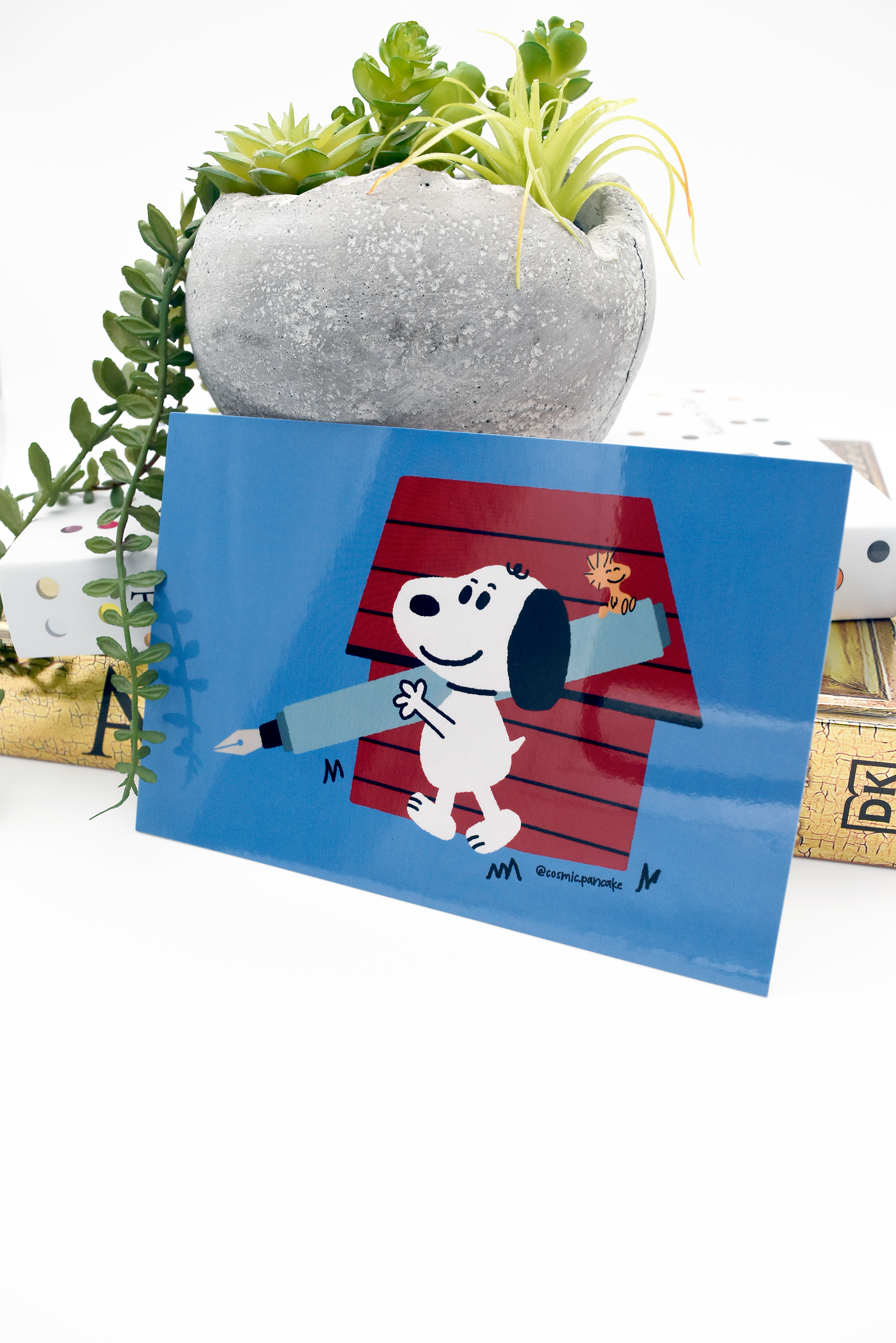 SNOOPY FOUNTAIN PEN Glossy Mini Print