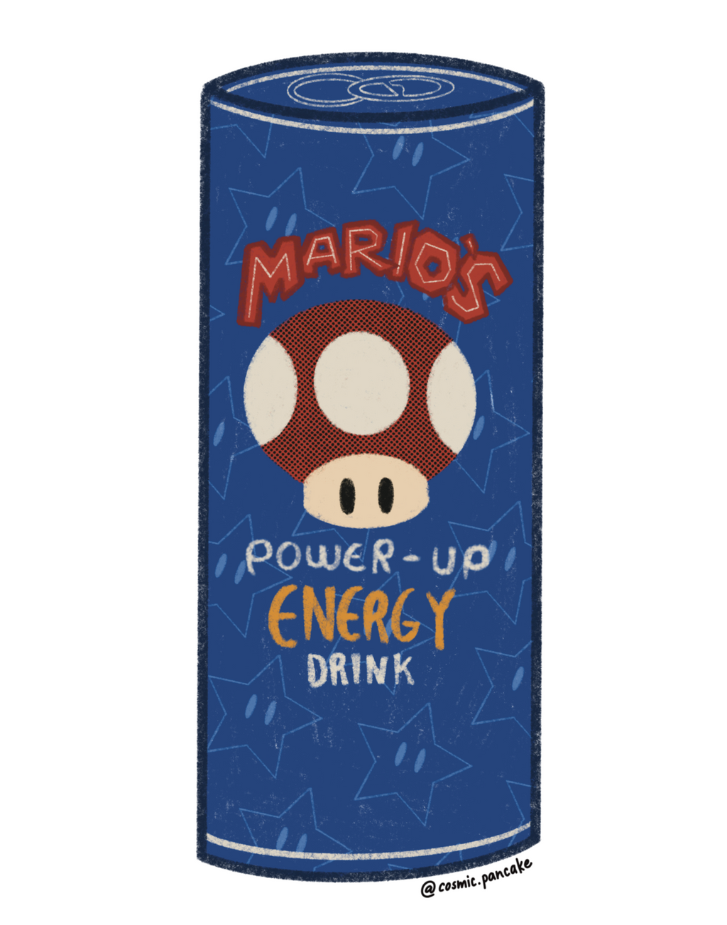 JUMP MAN POWER UP ENERGY DRINK Glossy Vinyl Sticker