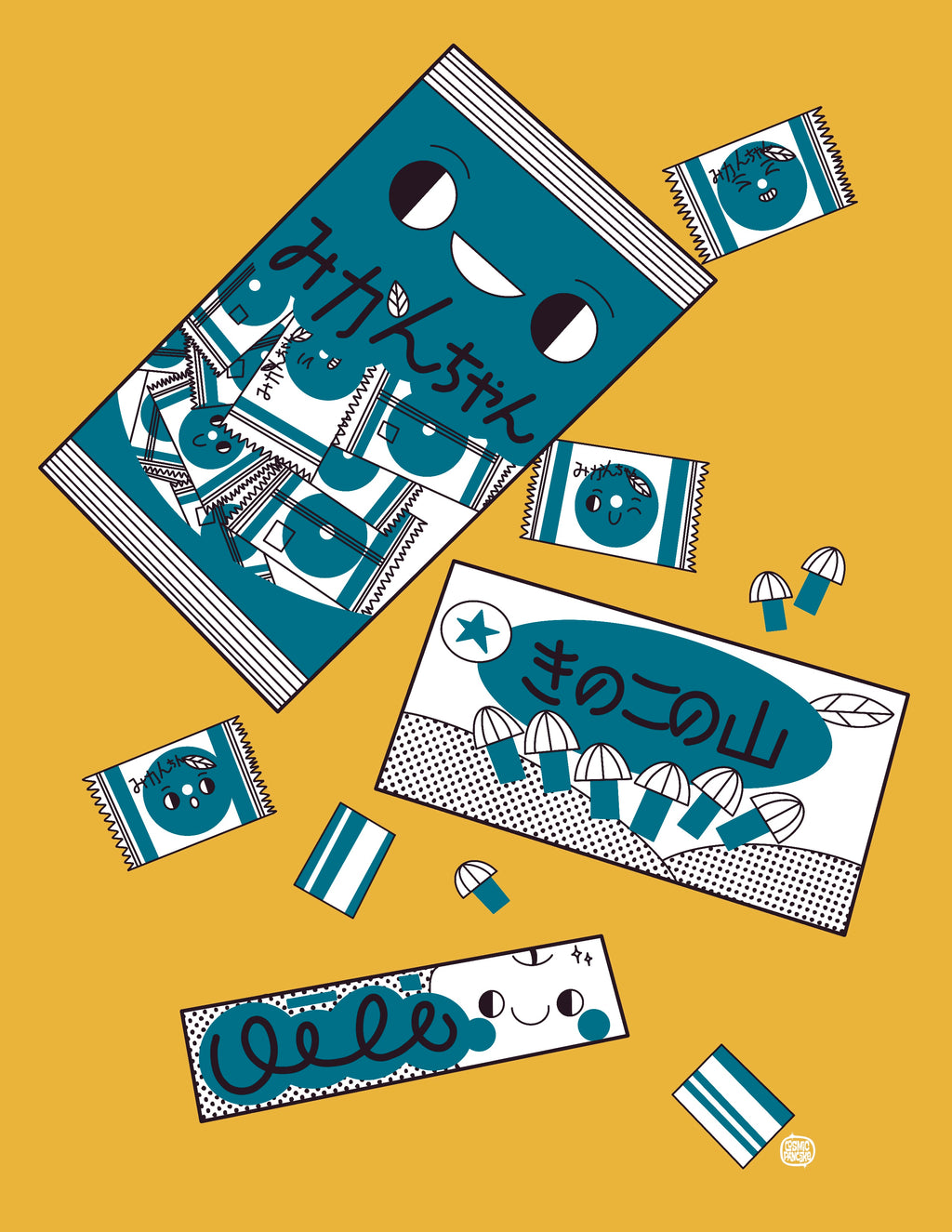 JAPANESE SNACKS Glossy Mini Print