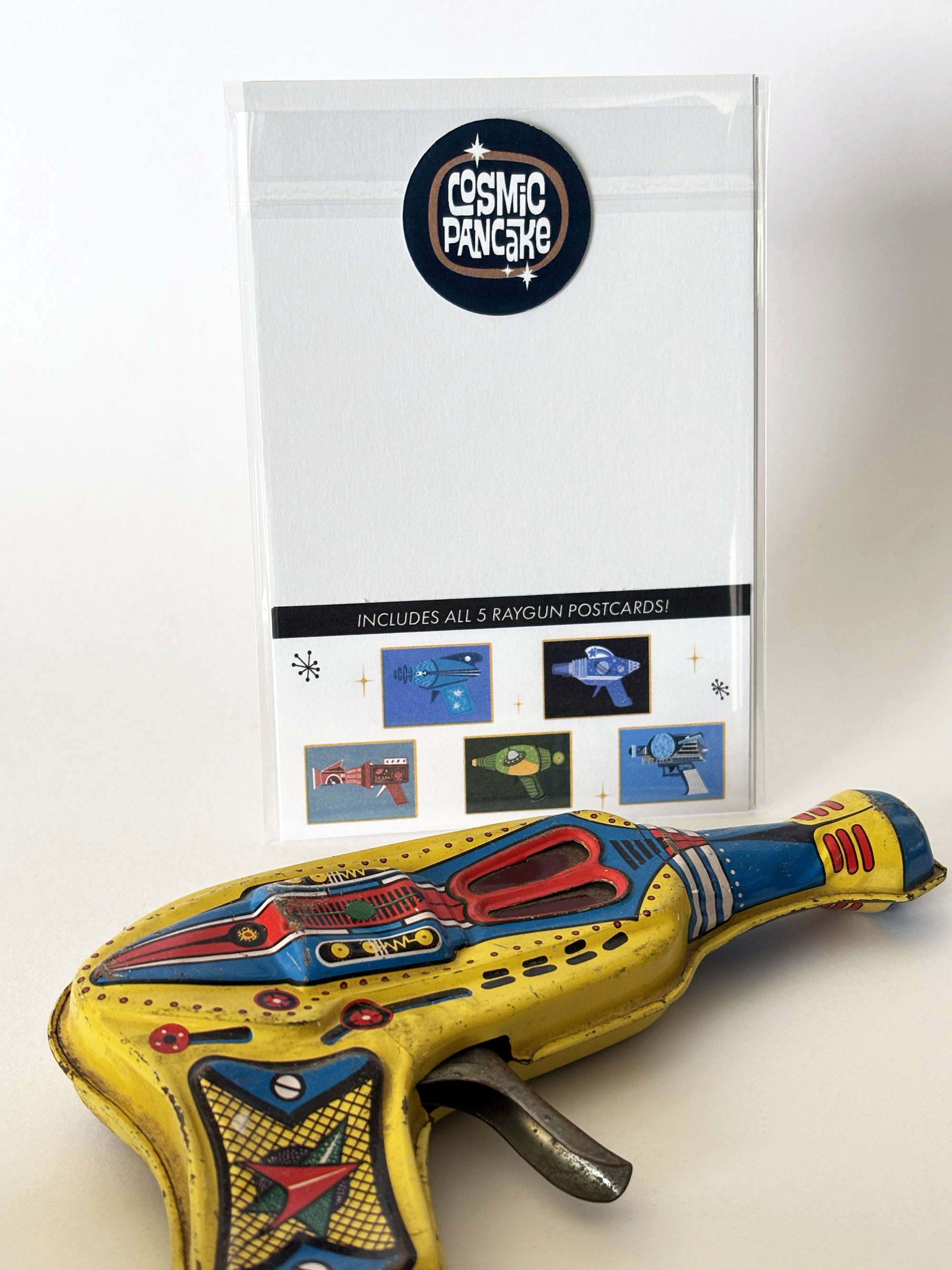 ATOMIC AGE RAYGUNS (5-PACK) Matte Post Cards