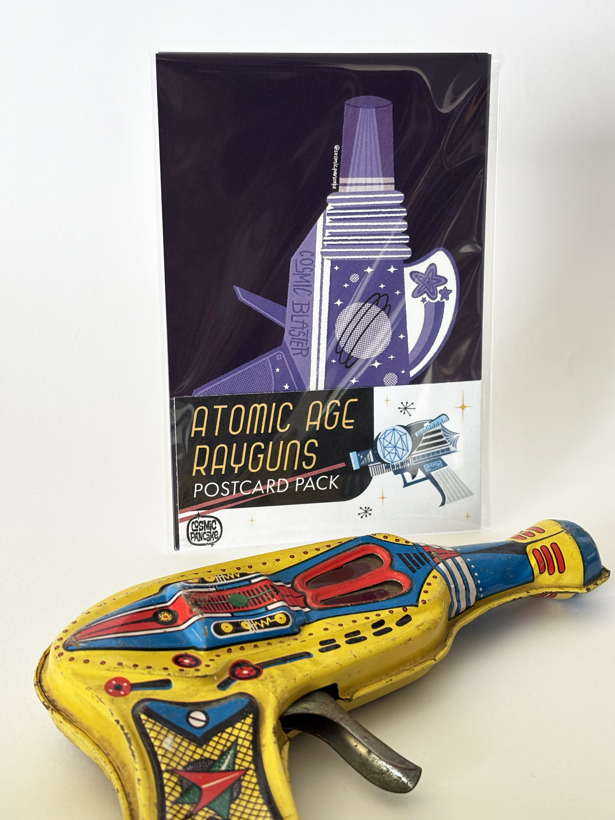 ATOMIC AGE RAYGUNS (5-PACK) Matte Post Cards