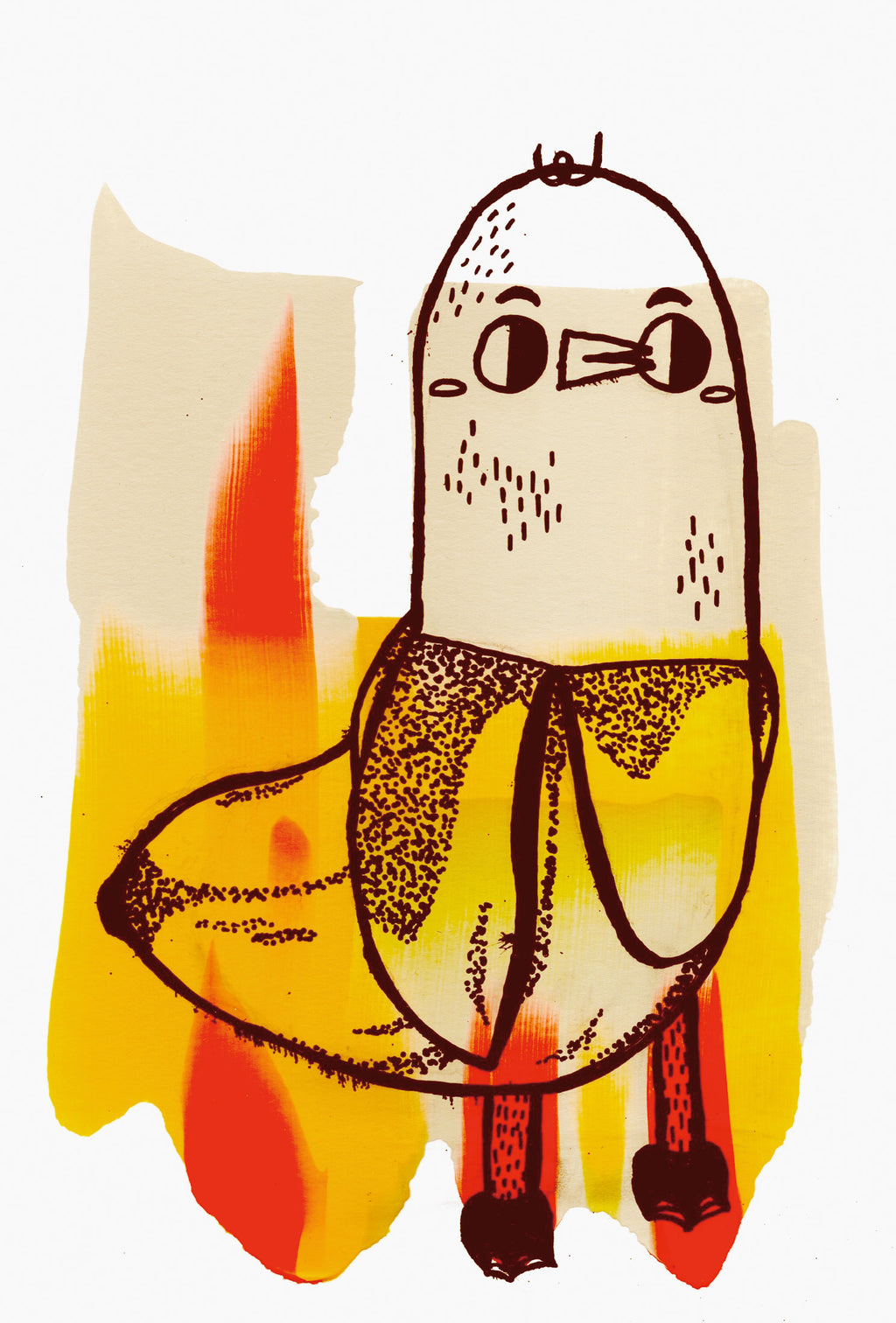 BANANA DUCK Matte Post Card