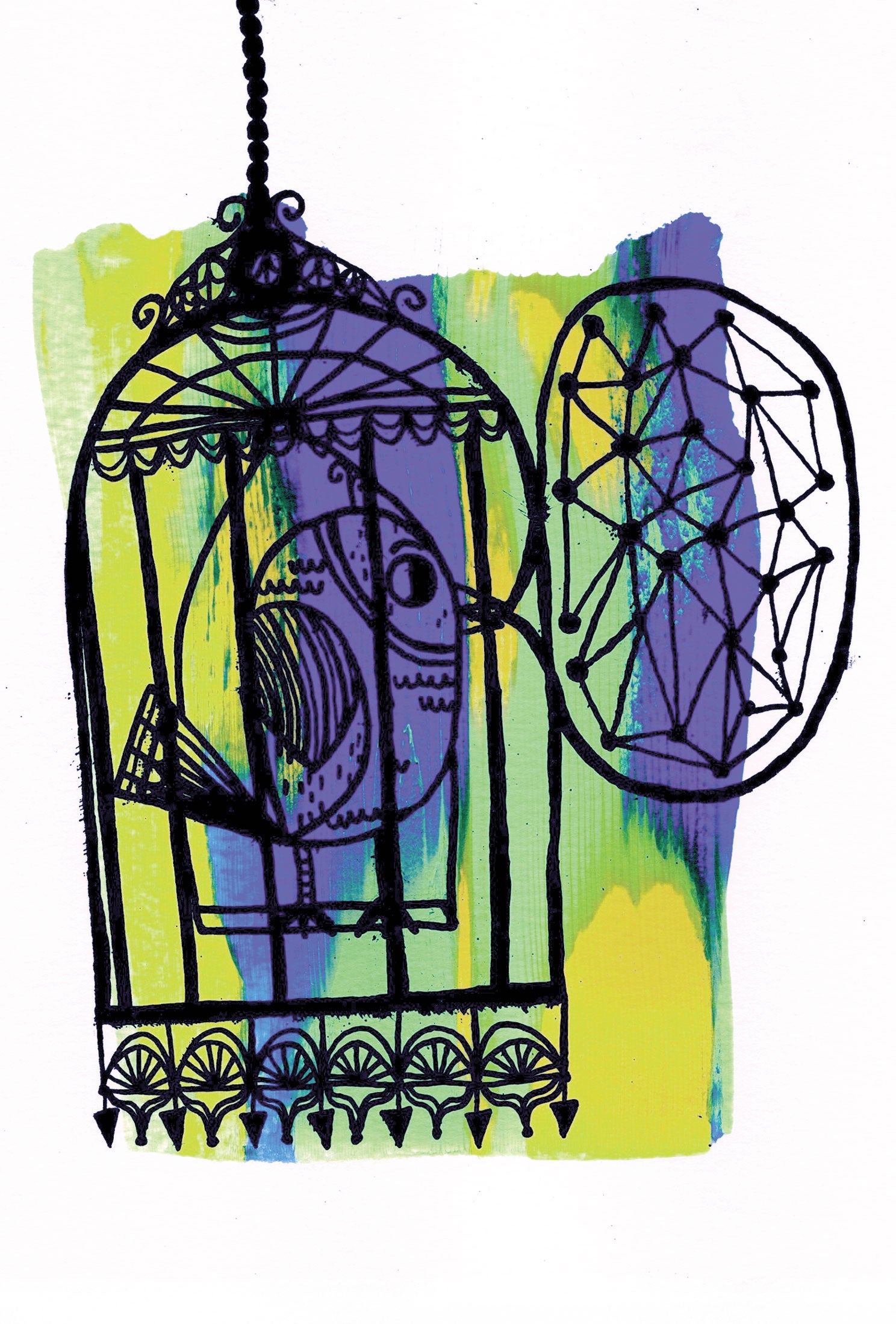 SINGING BIRD Matte Post Card