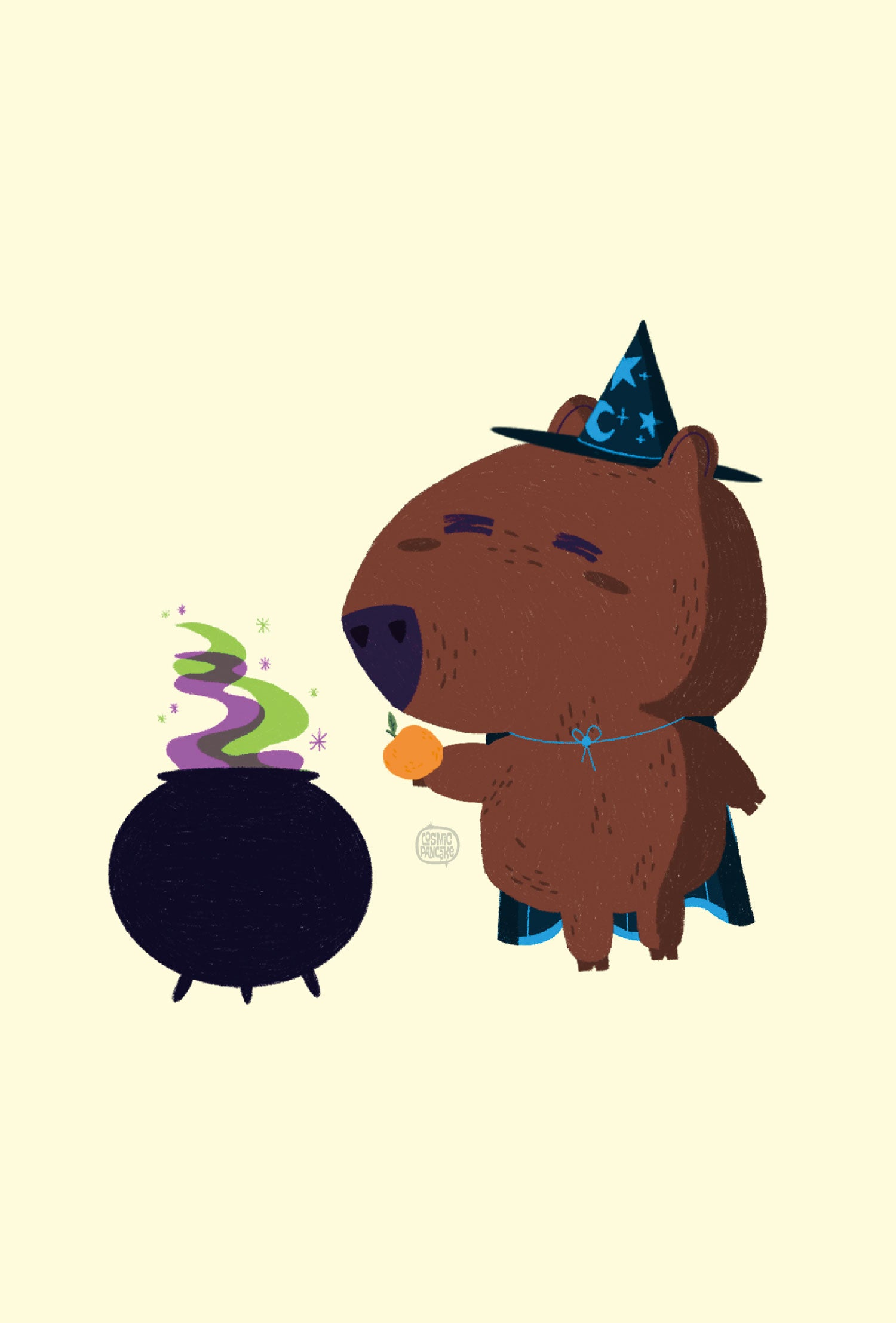 CAPYBARA WIZARD Matte Post Card