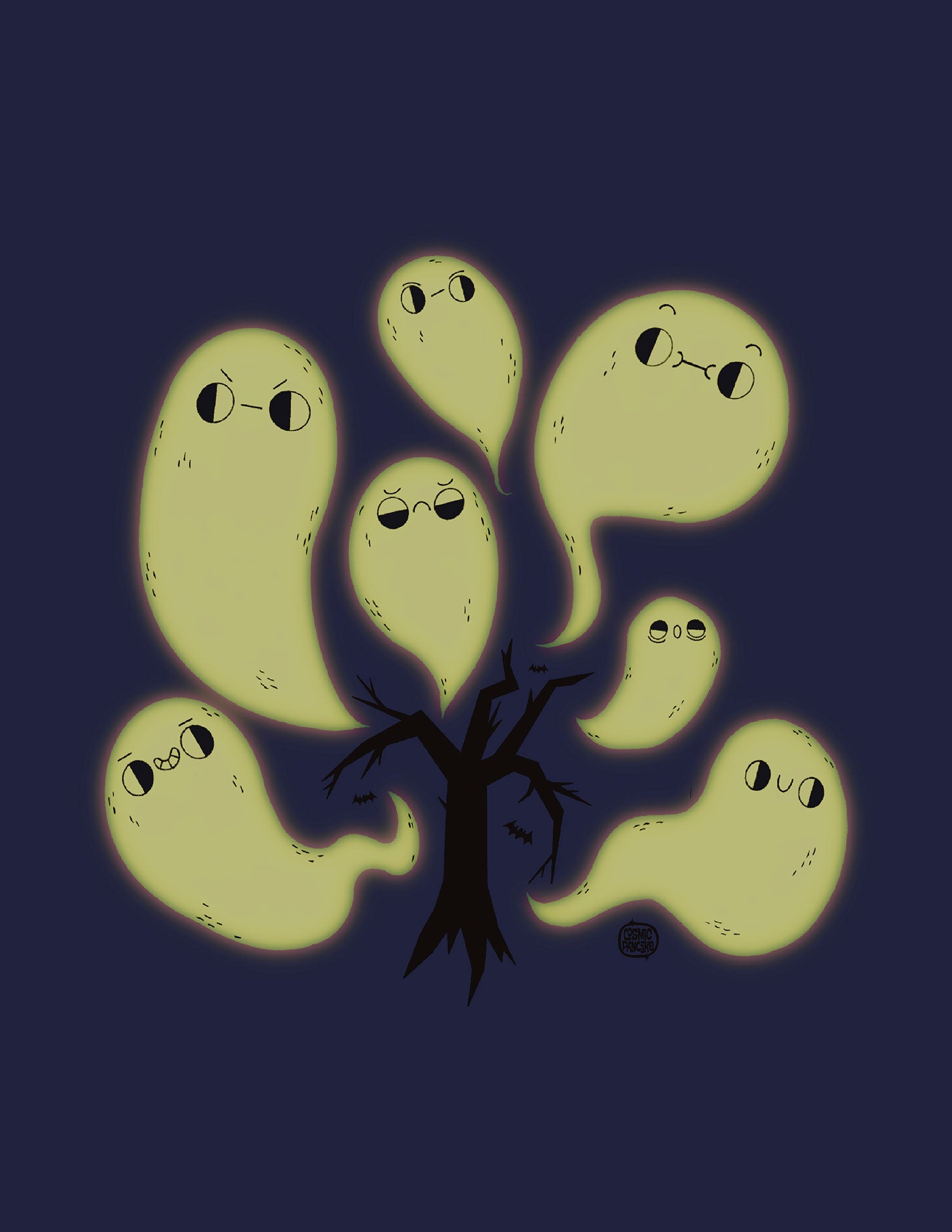 GHOST GATHERING Matte Post Card