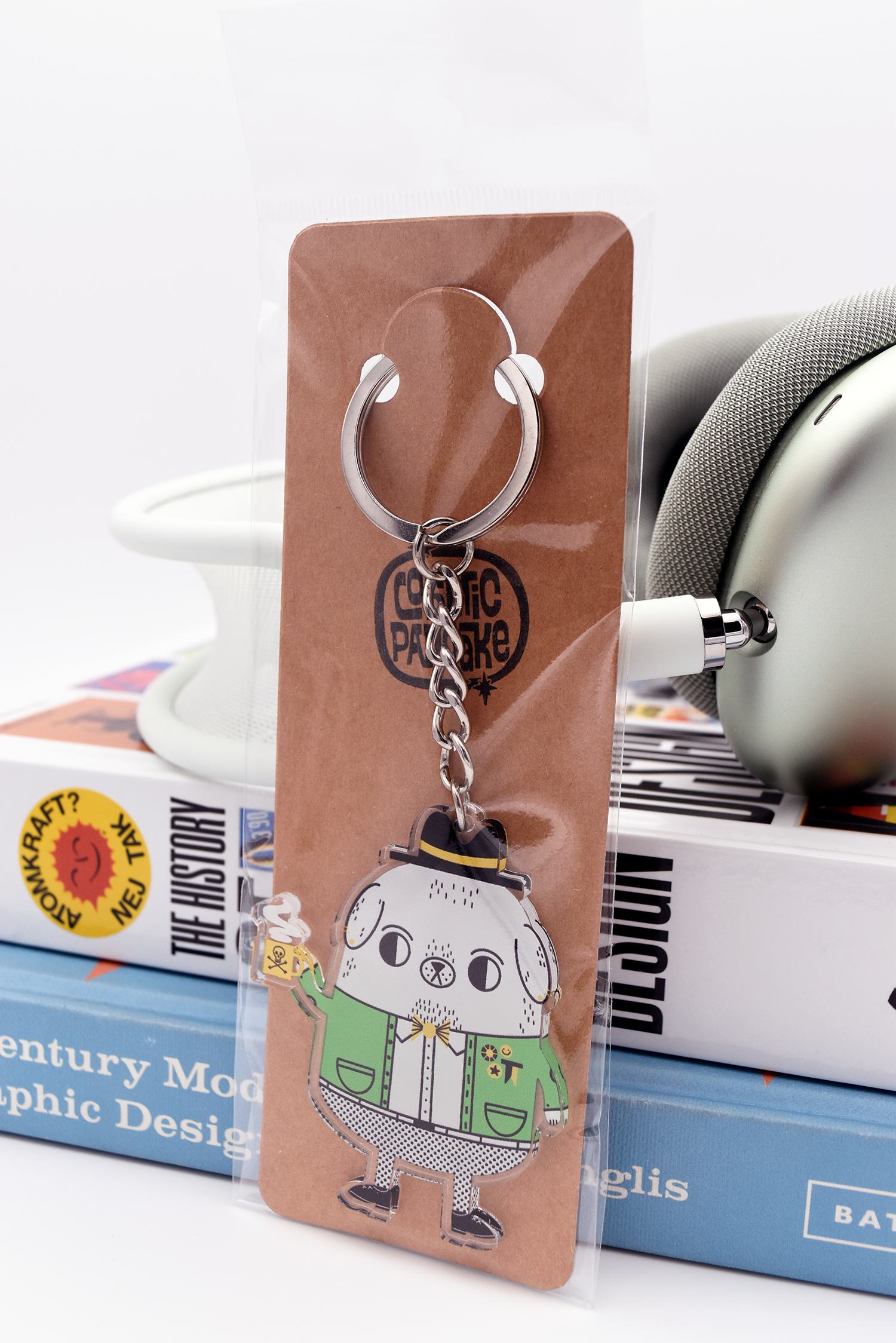 PUNK DOG Acrylic Double Sided Keychain