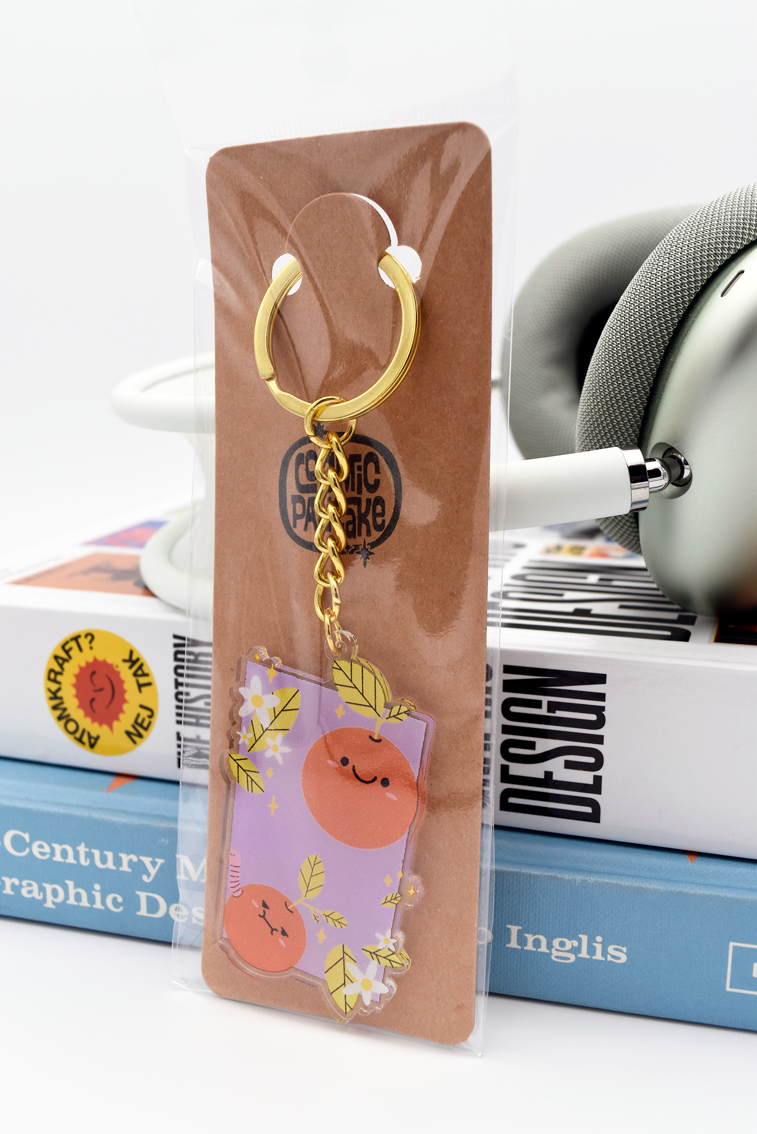 CARA CARA FRIENDS ORANGES Acrylic Double Sided Keychain