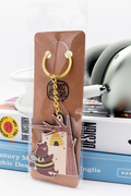 BEAR AND BEES Wooden Keychain