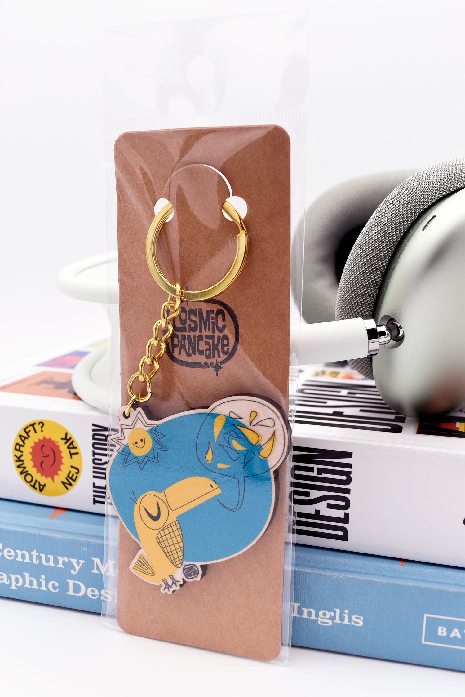 SUMMER TOUCAN Wooden Keychain