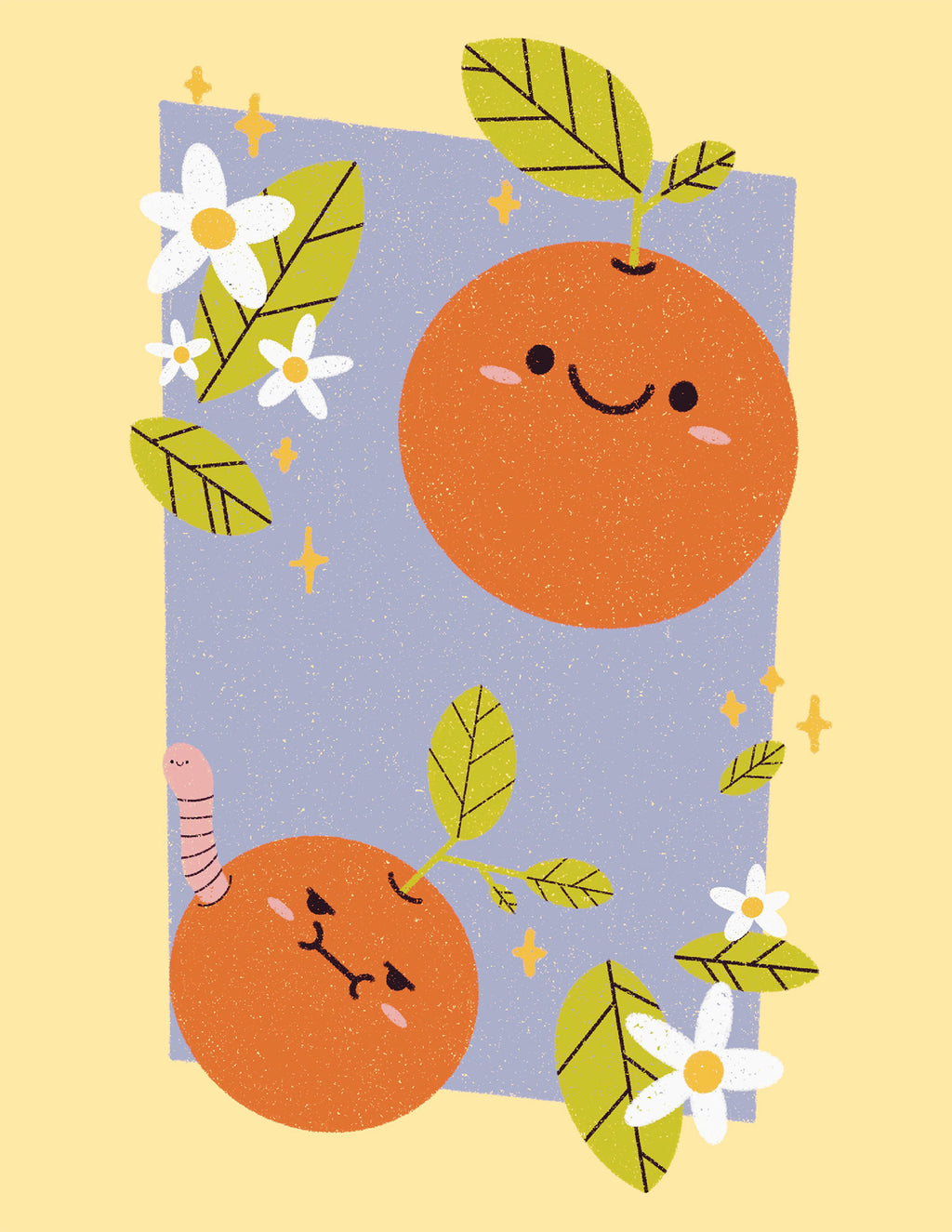 CARA CARA FRIENDS ORANGES Matte Post Card