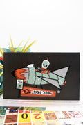 ALIEN ASTRO ROCKET Glossy Mini Print