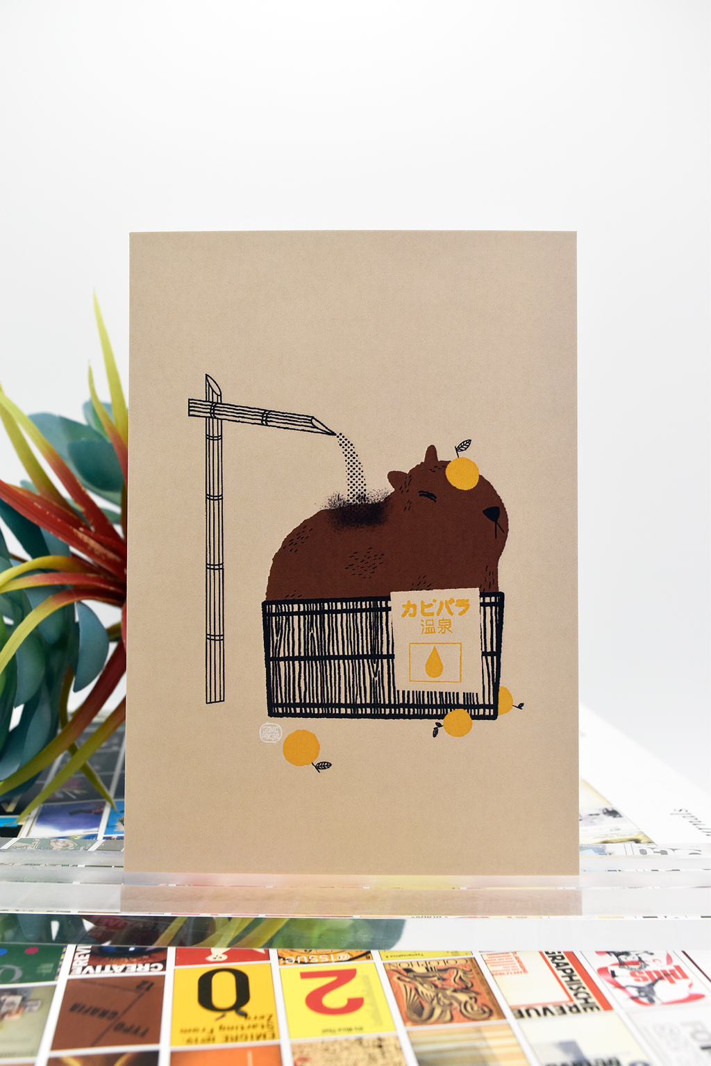 CAPYBARA SPA Glossy Mini Print