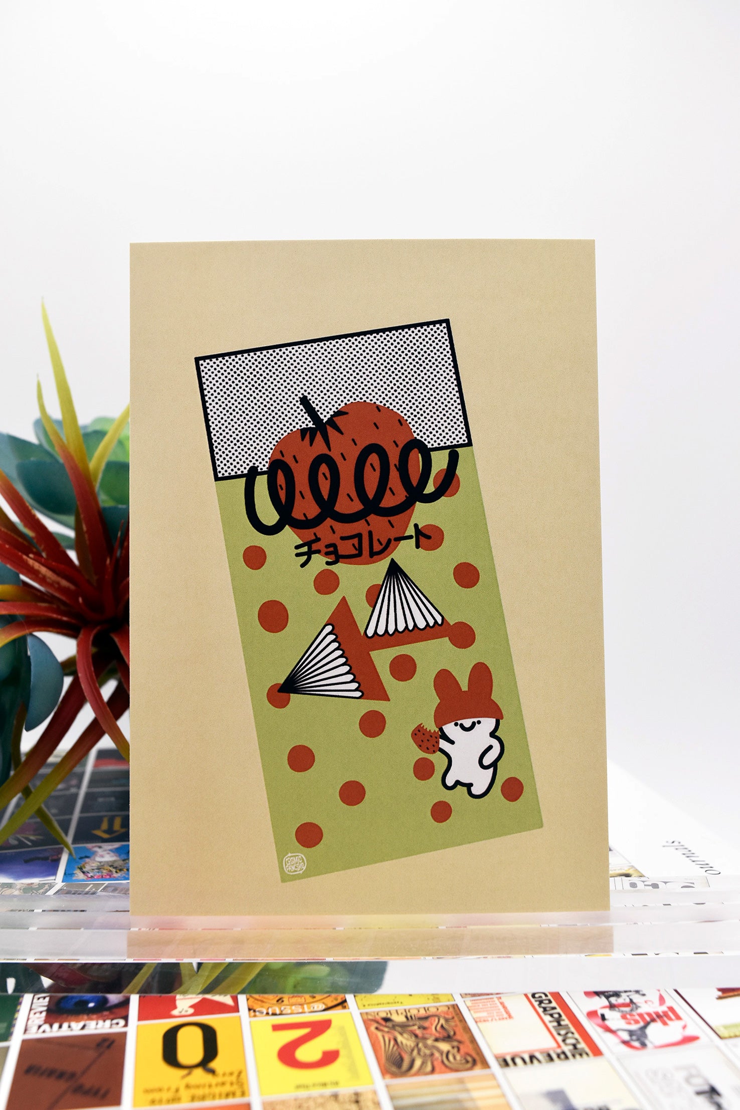 STRAWBERRY SNACK Matte Post Card