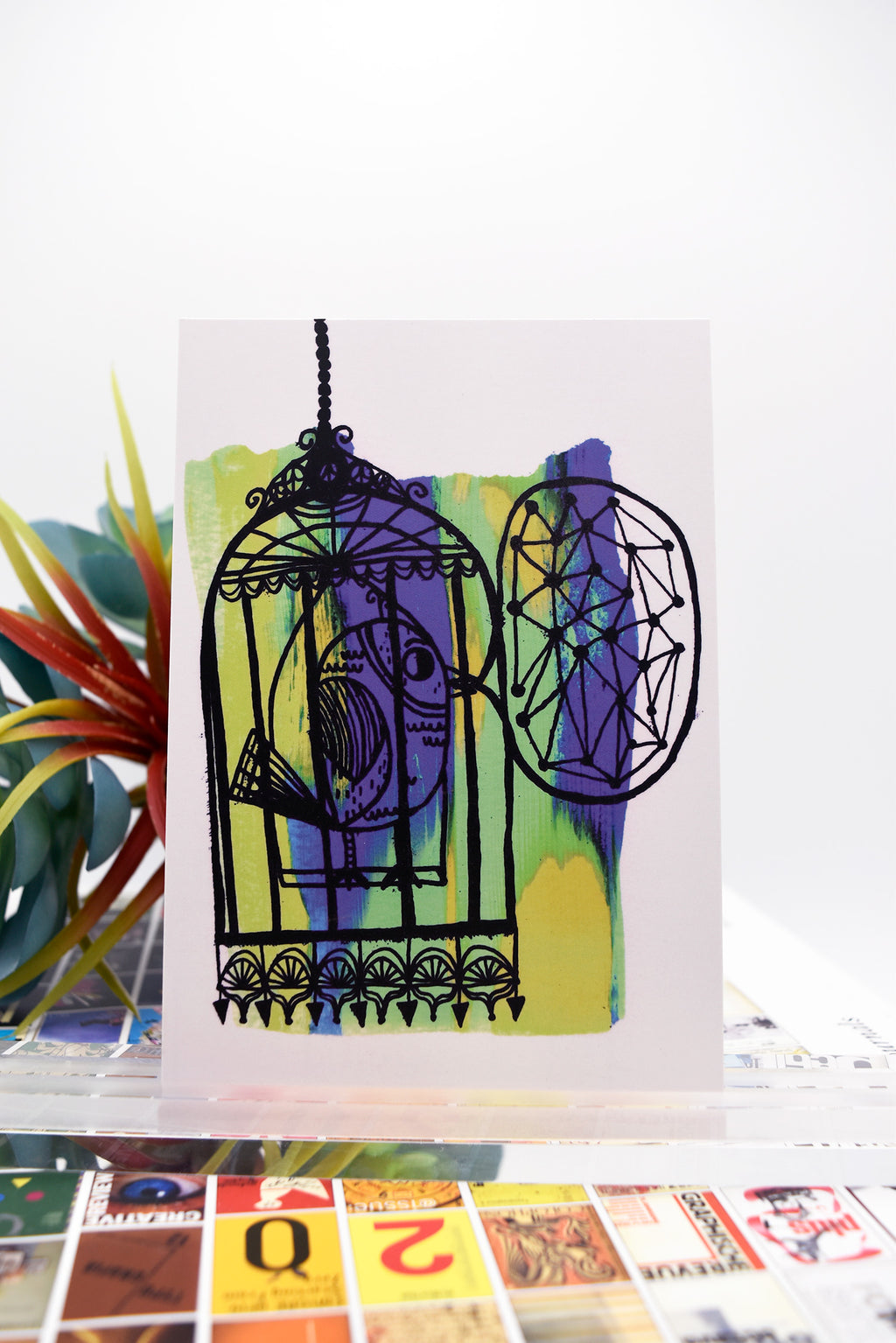 SINGING BIRD Matte Post Card