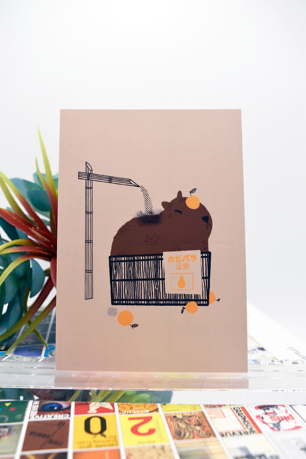 CAPYBARA SPA Matte Post Card