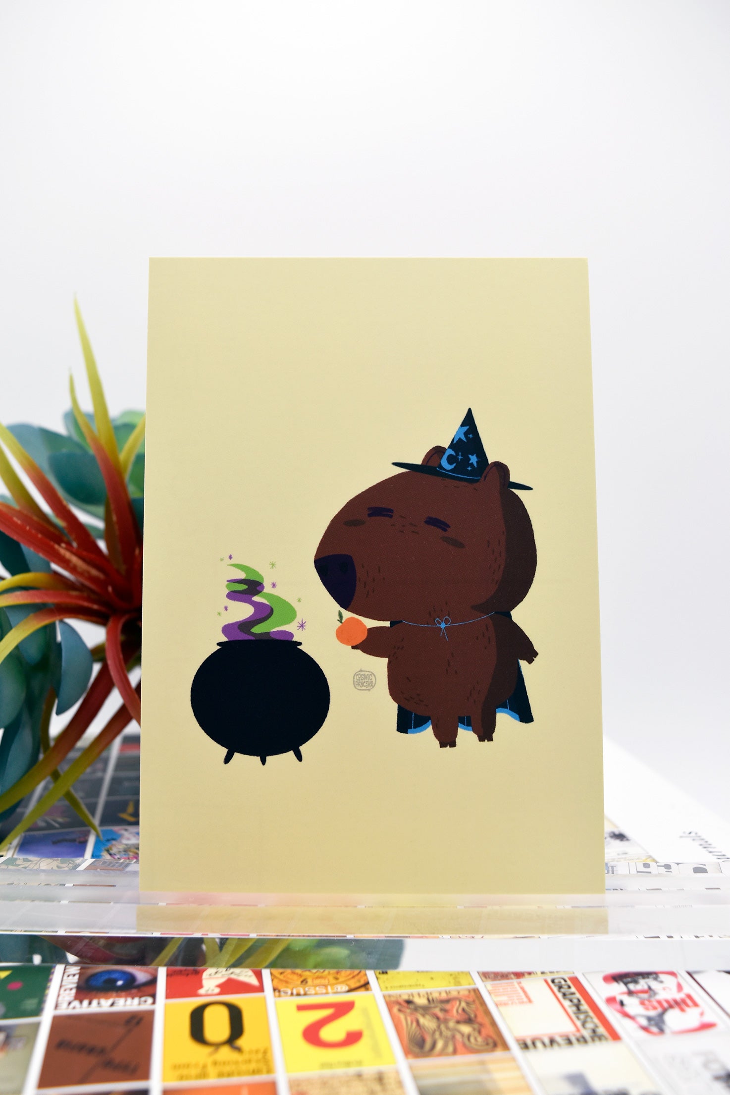 CAPYBARA WIZARD Matte Post Card