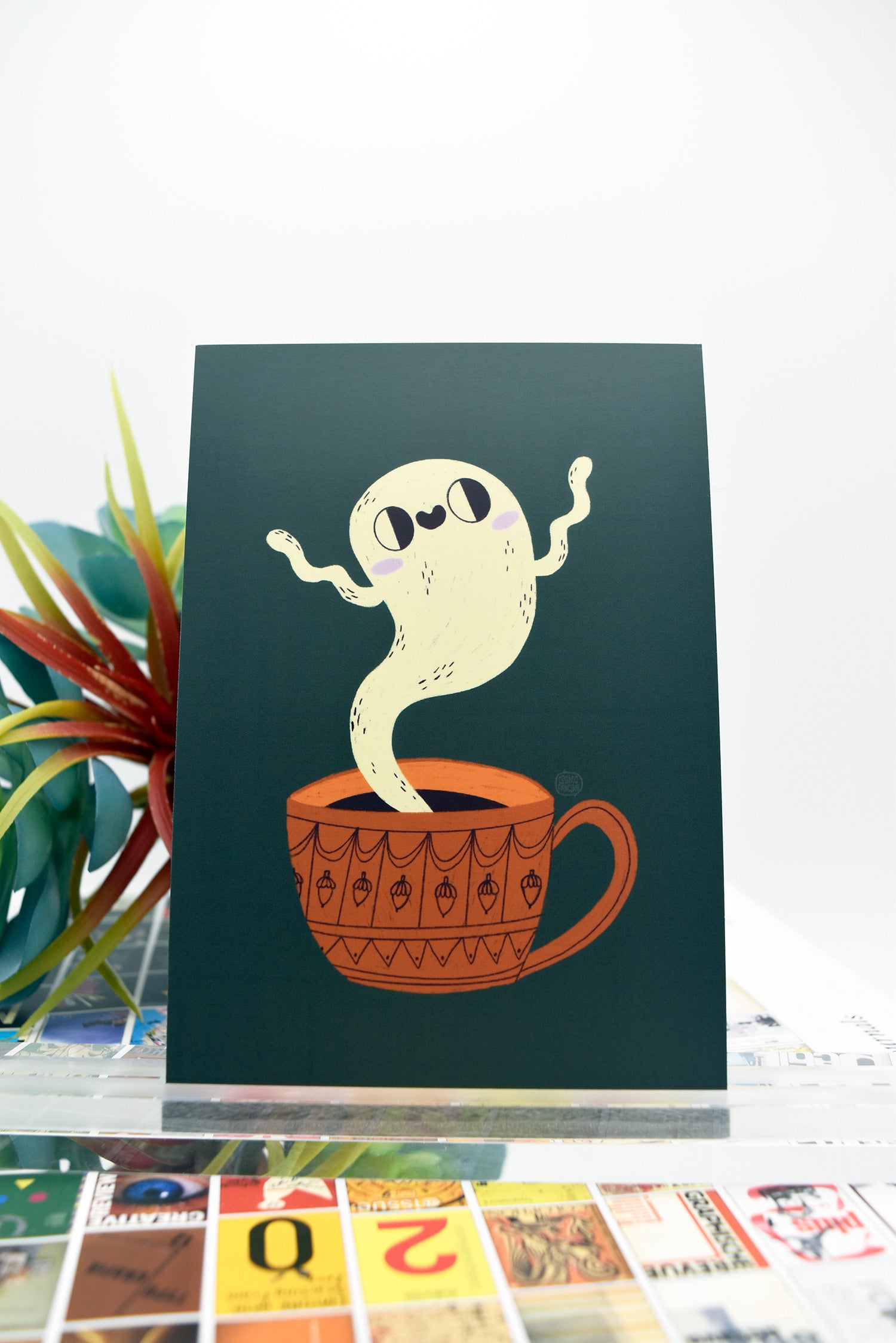 GHOST TEA Matte Post Card