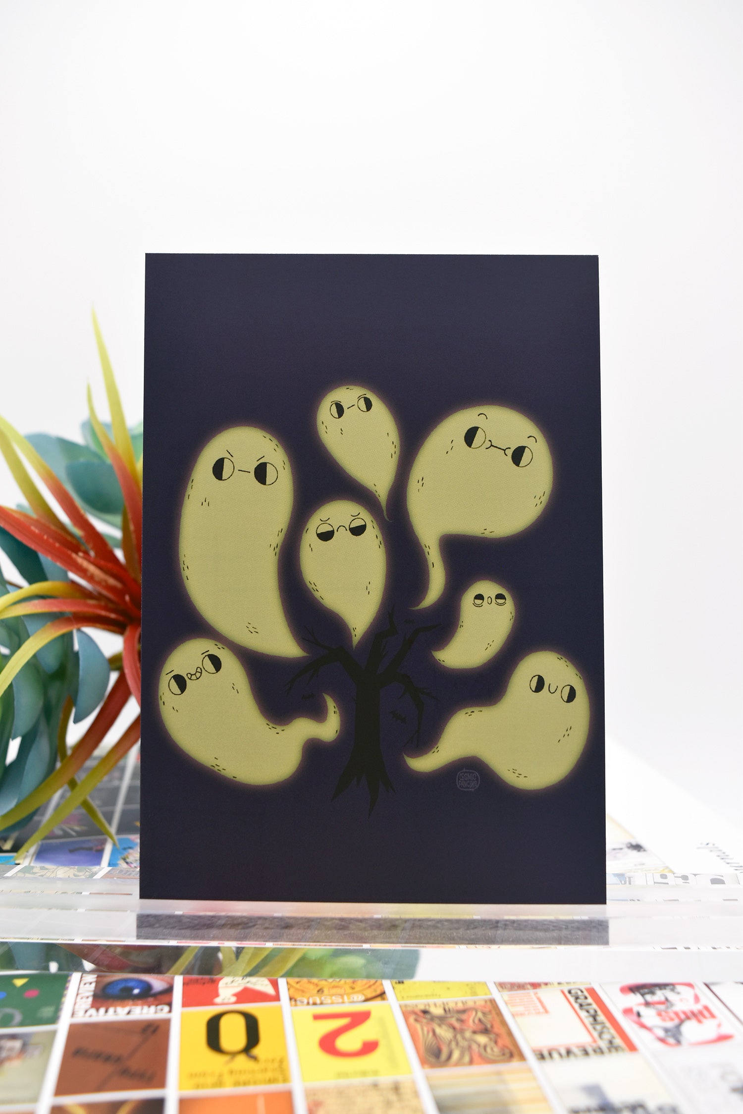 GHOST GATHERING Matte Post Card