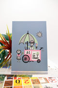 ICE CREAM CART Matte Post Card