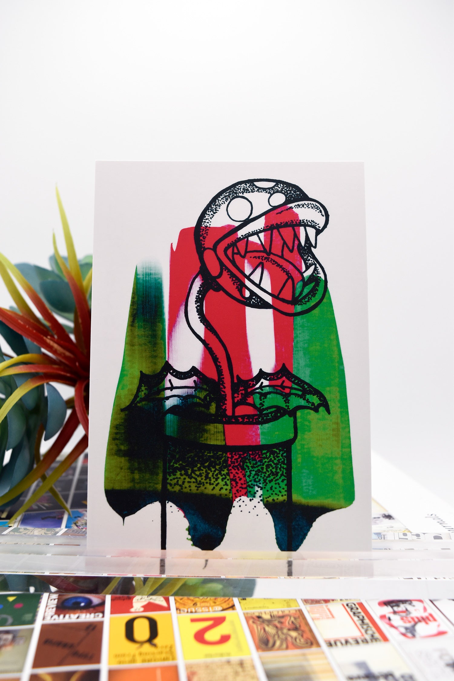 PIRANHA PLANT GAMING CHARACTER Matte Post Card