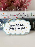 ANTI AI ART Glossy Vinyl Sticker