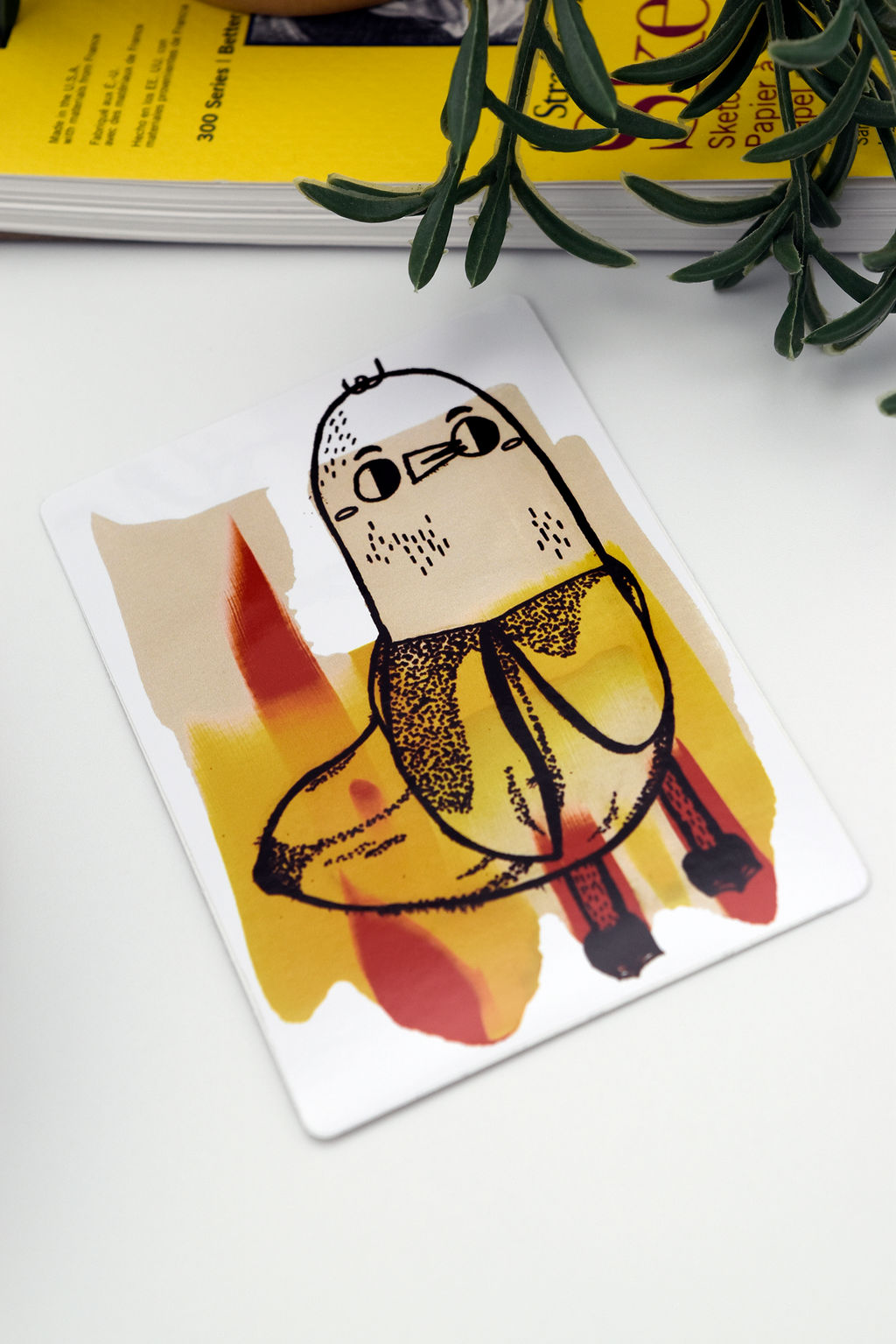 BANANA DUCK Glossy Vinyl Sticker