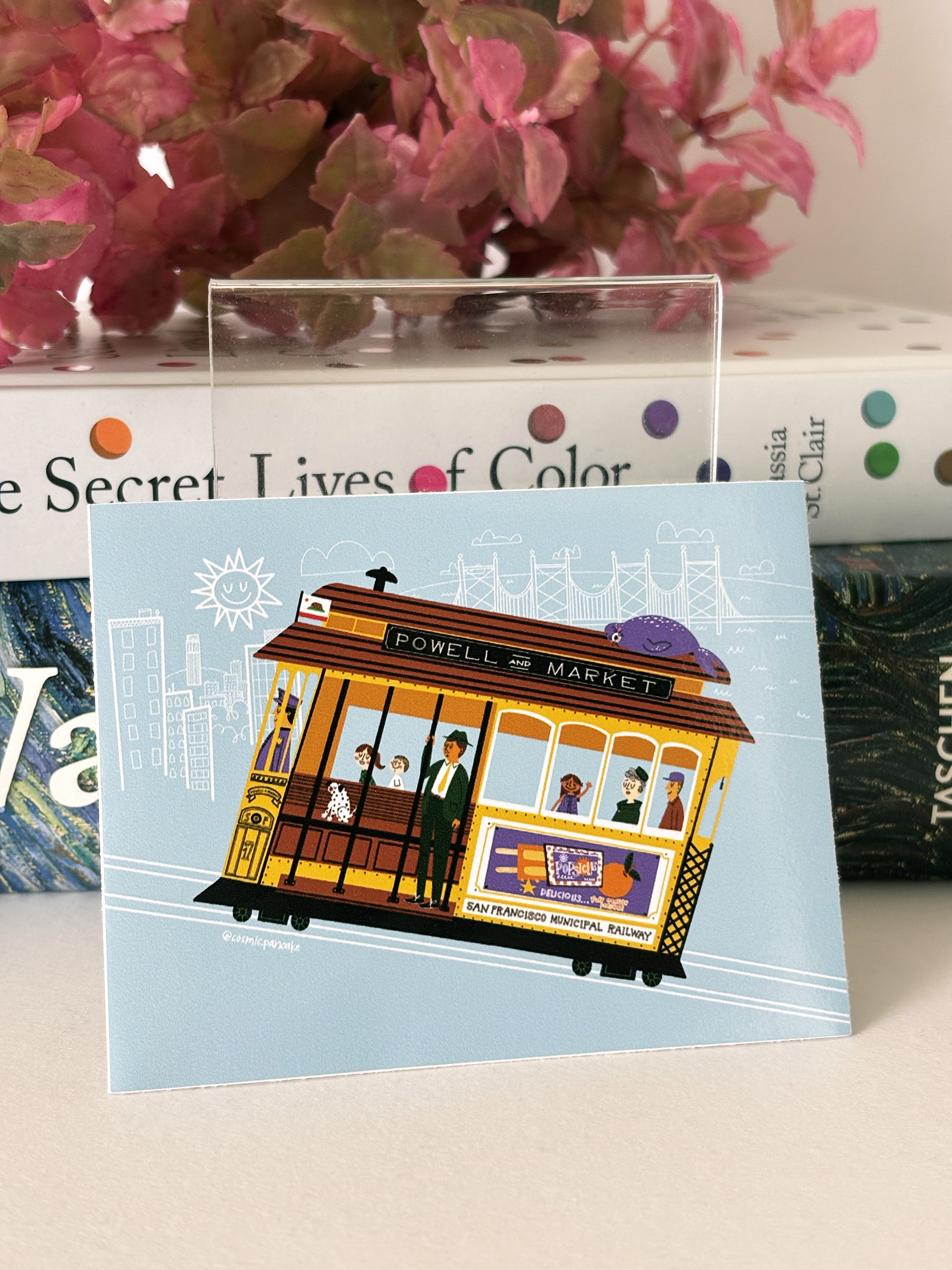 SAN FRANCISCO CABLE CAR Glossy Vinyl Sticker