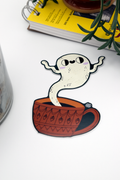 GHOST TEA Glossy Vinyl Sticker