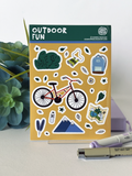 OUTDOOR FUN Glossy Vinyl Sticker Sheet