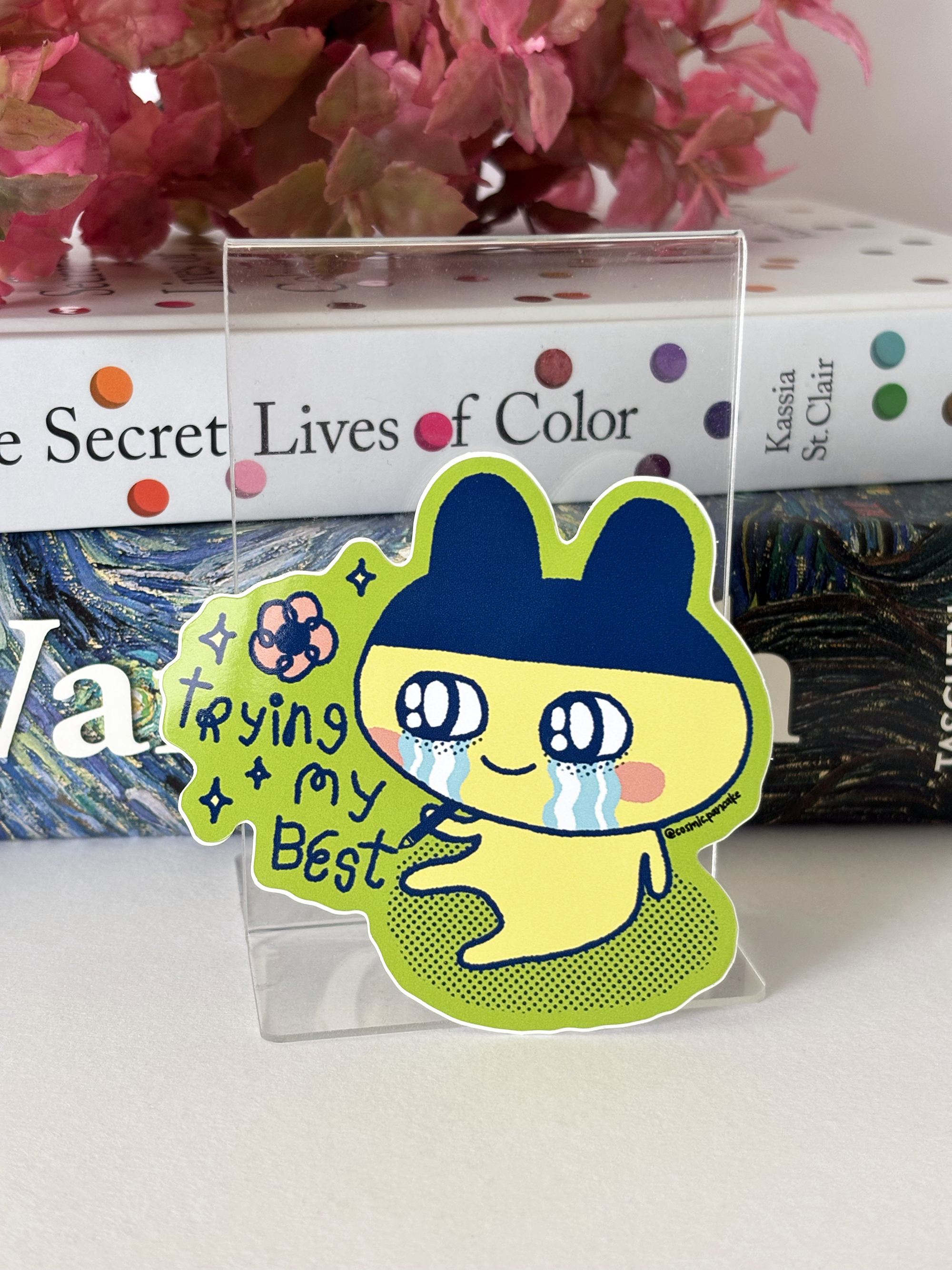 TRYING MY BEST TAMA Glossy Vinyl Sticker